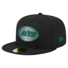 New York Jets New Era Color Pop 59FIFTY Fitted Hat Black
