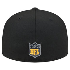 Pittsburgh Steelers New Era Color Pop 59FIFTY Fitted Hat Black