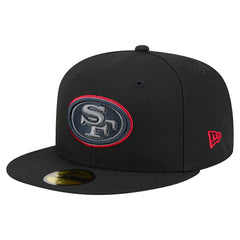San Francisco 49ers New Era Color Pop 59FIFTY Fitted Hat Black