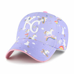 Kansas City Royals '47 Girls Youth Unicorn Clean Up Adjustable Hat - Lavender - 47 brand on Sale