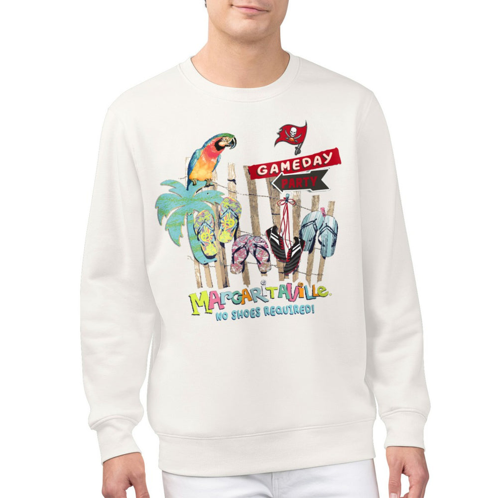 Tampa Bay Buccaneers Margaritaville Gameday Party Fleece Sweatshirt Cream