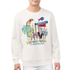 Buffalo Bills Margaritaville Gameday Party Fleece Sweatshirt Cream