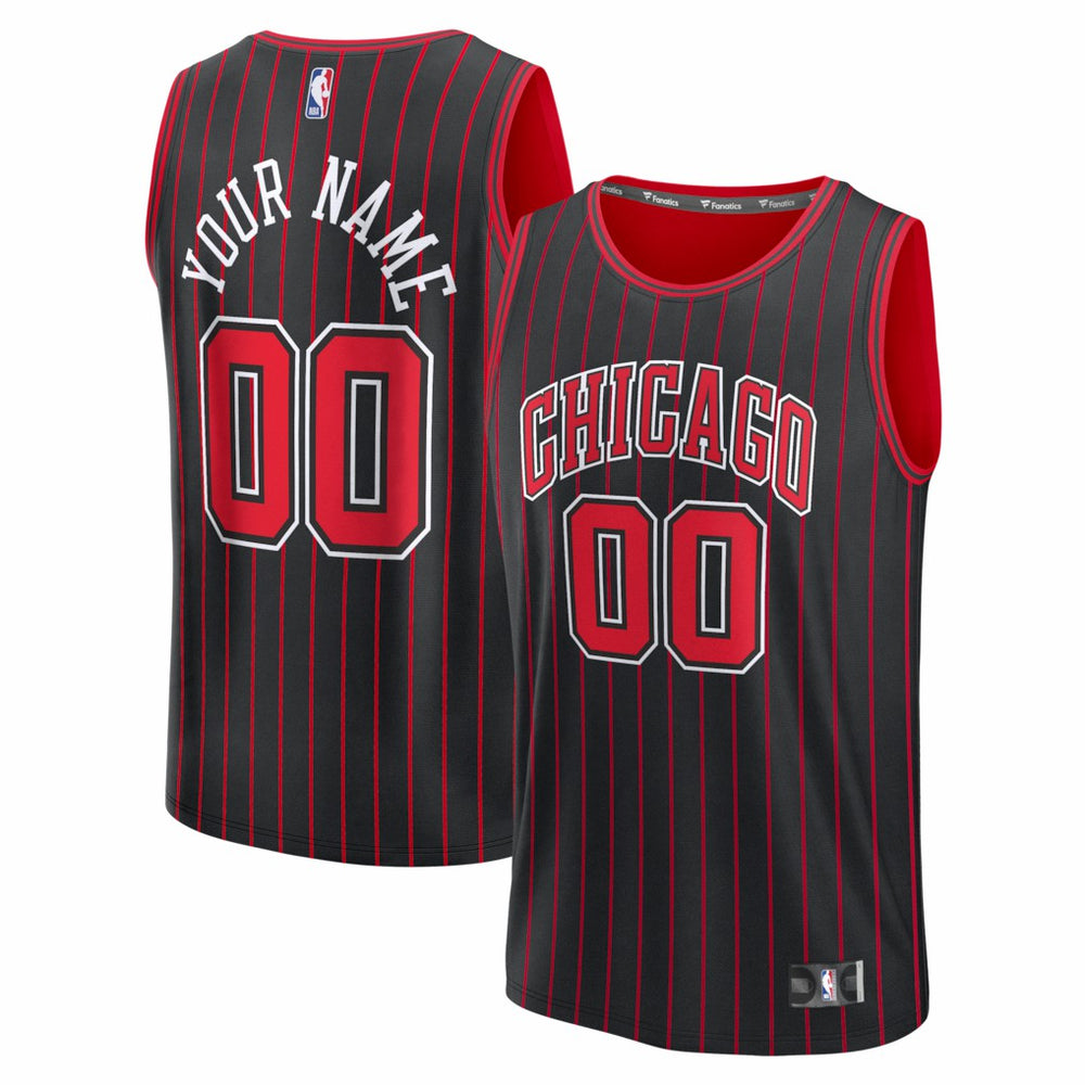 Chicago Bulls Fastbreak Custom Jersey for sale Statement Editi- Black | Fanatics US