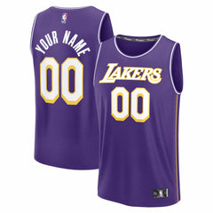 Los Angeles Lakers Youth Fastbreak Custom Jersey Statement Edition Purple | Fanatics for sale
