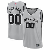 San Antonio Spurs Youth Fastbreak Custom Jersey Statement Edition Silver | Fanatics outlet