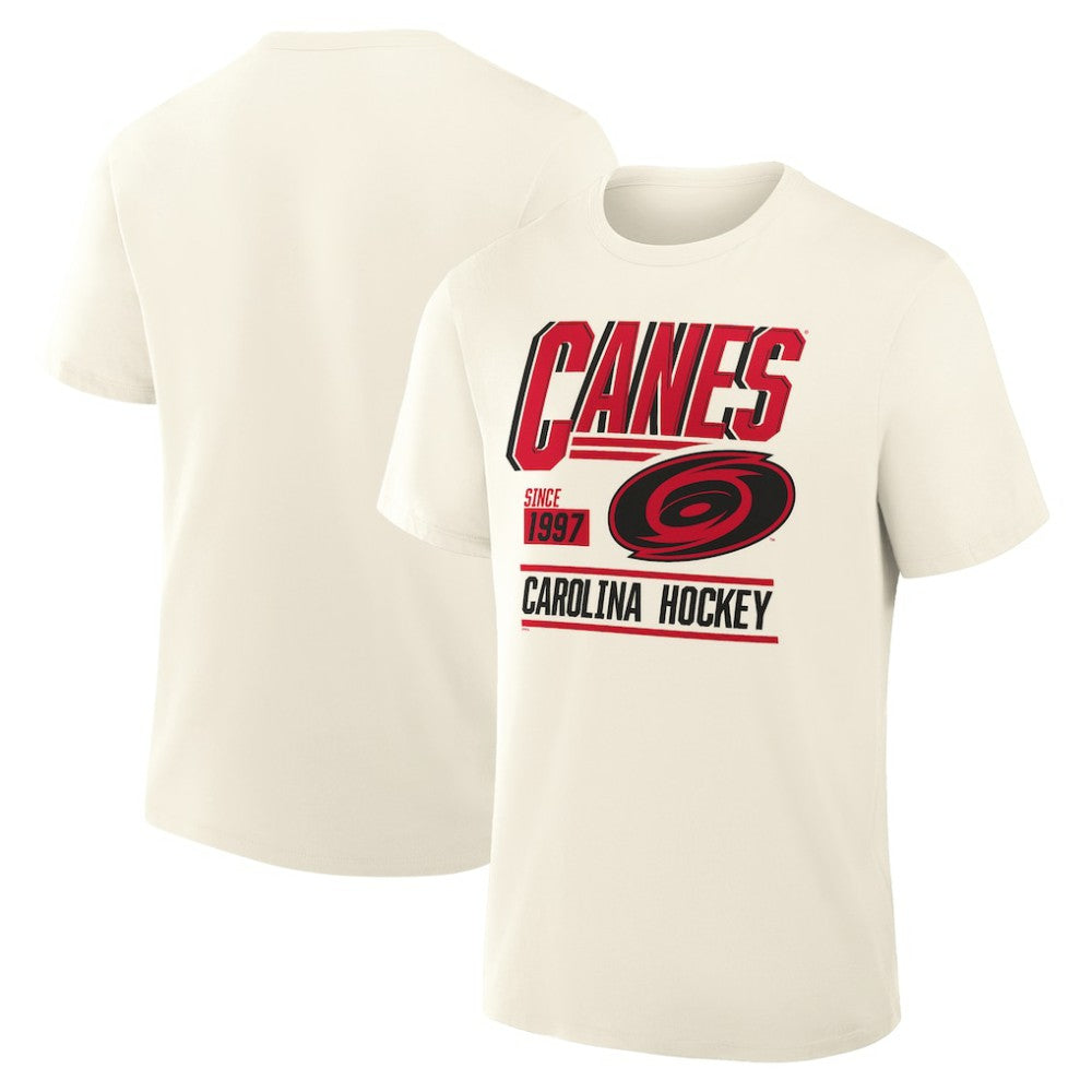 Carolina Hurricanes Fanatics Male Legacy T-Shirt - Cream - NHL 203497451