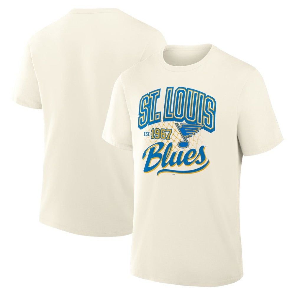 St. Louis Blues Fanatics Male Legacy T-Shirt - Cream - NHL 203497455