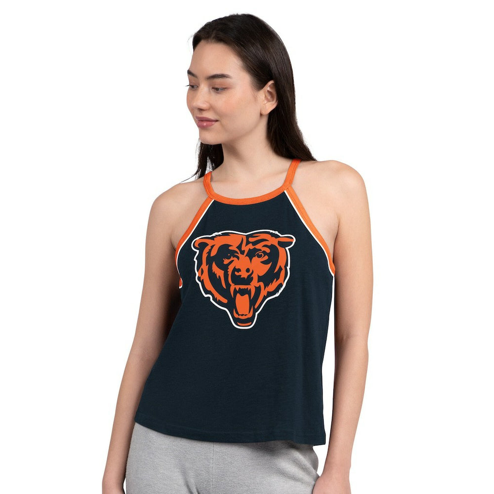 Chicago Bears G-III 4Her by Carl Banks Women's Redemption Win Slub Tank Top Navy