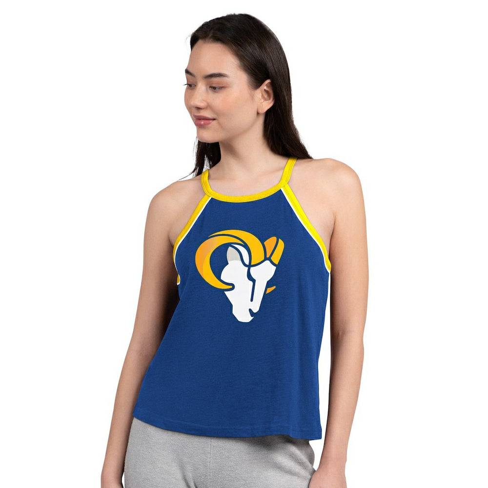 Los Angeles Rams G-III 4Her by Carl Banks Women's Redemption Win Slub Tank Top Royal