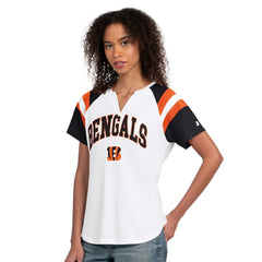 Cincinnati Bengals Starter Women's Game On Notch Neck T-Shirt White