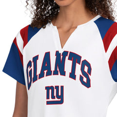 New York Giants Starter Women's Game On Notch Neck T-Shirt White
