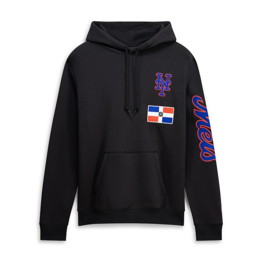 New York Mets New Era Dominican Republic Country Flag Hoodie - Black - New Era Online