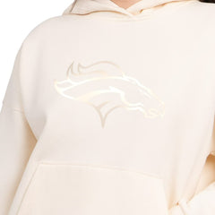 Denver Broncos Starter Women's Pastels Relaxed Travel Hoodie Cream