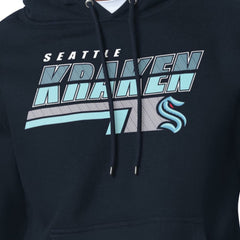 Seattle Kraken Starter Logo Push Fleece Hoodie - Deep Sea Blue - NHL 203500321