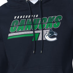 Vancouver Canucks Starter Logo Push Fleece Hoodie - Blue - NHL 203500324