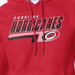 Carolina Hurricanes Starter Logo Push Fleece Hoodie - Red - NHL 203500326