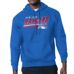 New York Rangers Starter Logo Push Fleece Hoodie - Royal - NHL 203500336
