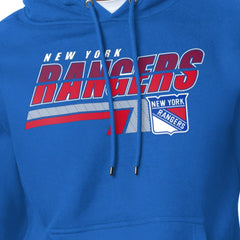 New York Rangers Starter Logo Push Fleece Hoodie - Royal - NHL 203500336