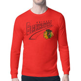 Chicago Blackhawks Starter Modern Tailsweep Long Sleeve T-Shirt - Red - NHL 203500344