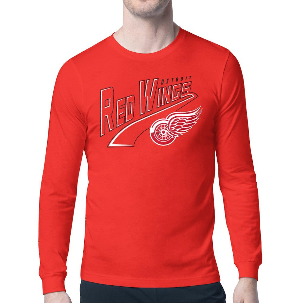 Detroit Red Wings Starter Modern Tailsweep Long Sleeve T-Shirt - Red - NHL 203500345