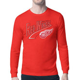 Detroit Red Wings Starter Modern Tailsweep Long Sleeve T-Shirt - Red - NHL 203500345