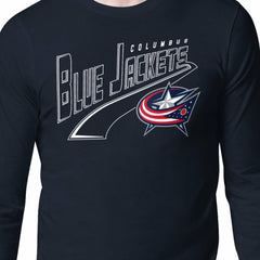 Columbus Blue Jackets Starter Modern Tailsweep Long Sleeve T-Shirt - Navy - NHL 203500349