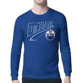 Edmonton Oilers Starter Modern Tailsweep Long Sleeve T-Shirt - Royal - NHL 203500351