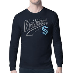 Seattle Kraken Starter Modern Tailsweep Long Sleeve T-Shirt - Deep Sea Blue - NHL 203500356
