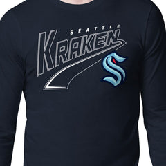 Seattle Kraken Starter Modern Tailsweep Long Sleeve T-Shirt - Deep Sea Blue - NHL 203500356