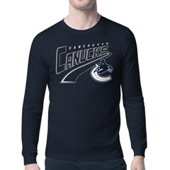 Vancouver Canucks Starter Modern Tailsweep Long Sleeve T-Shirt - Blue - NHL 203500359