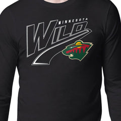 Minnesota Wild Starter Modern Tailsweep Long Sleeve T-Shirt - Black - NHL 203500360