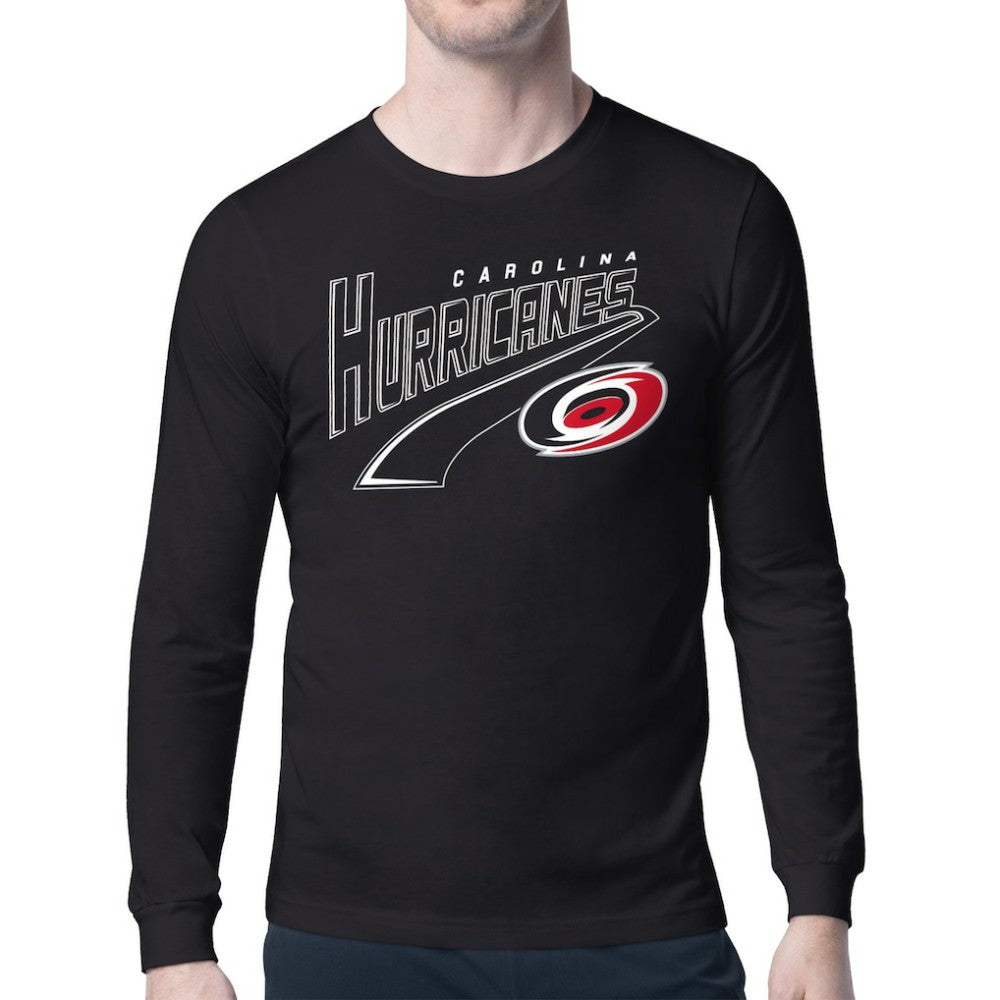 Carolina Hurricanes Starter Modern Tailsweep Long Sleeve T-Shirt - Black - NHL 203500362