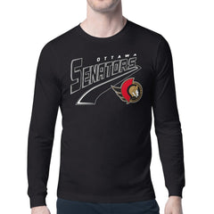 Ottawa Senators Starter Modern Tailsweep Long Sleeve T-Shirt - Black - NHL 203500367
