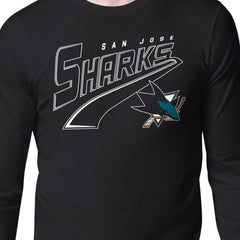 San Jose Sharks Starter Modern Tailsweep Long Sleeve T-Shirt - Black - NHL 203500371