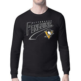 Pittsburgh Penguins Starter Modern Tailsweep Long Sleeve T-Shirt - Black - NHL 203500372