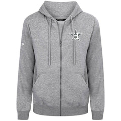 Houston Astros Levelwear Podium Chenille Logo Full-Zip Hoodie - Heather Gray - MLB Sale