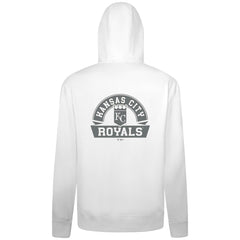 Kansas City Royals Levelwear Podium Chenille Logo Full-Zip Hoodie - White - MLB Online