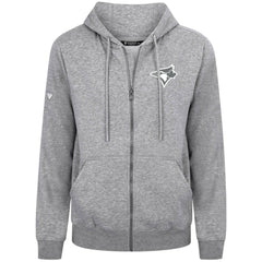 Toronto Blue Jays Levelwear Podium Banner Arch Full-Zip Hoodie - Heather Gray - MLB Online