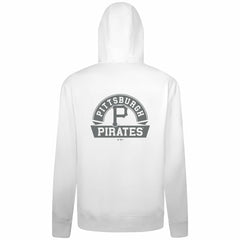 Pittsburgh Pirates Levelwear Podium Banner Arch Full-Zip Hoodie - White - MLB on Sale