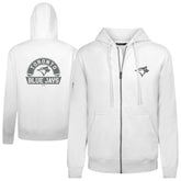 Toronto Blue Jays Levelwear Podium Banner Arch Full-Zip Hoodie - White - MLB Online