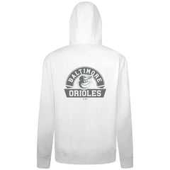 Baltimore Orioles Levelwear Podium Banner Arch Full-Zip Hoodie - White - MLB Discount