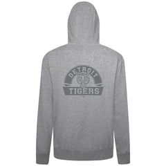 Detroit Tigers Levelwear Podium Banner Arch Full-Zip Hoodie - Heather Gray - MLB Lifestyle