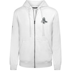 Boston Red Sox Levelwear Podium Banner Arch Full-Zip Hoodie - White - MLB on Sale