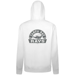 Tampa Bay Rays Levelwear Podium Banner Arch Full-Zip Hoodie - White - MLB Discount