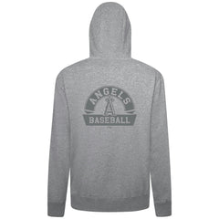 Los Angeles Angels Levelwear Podium Banner Arch Full-Zip Hoodie - Heather Gray - MLB Discount