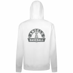 Los Angeles Angels Levelwear Podium Banner Arch Full-Zip Hoodie - White - MLB Sale