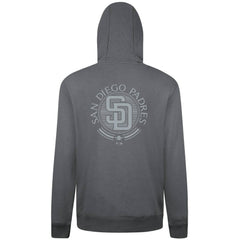 San Diego Padres Levelwear Podium Valiant Hoodie - Gray - MLB on Sale
