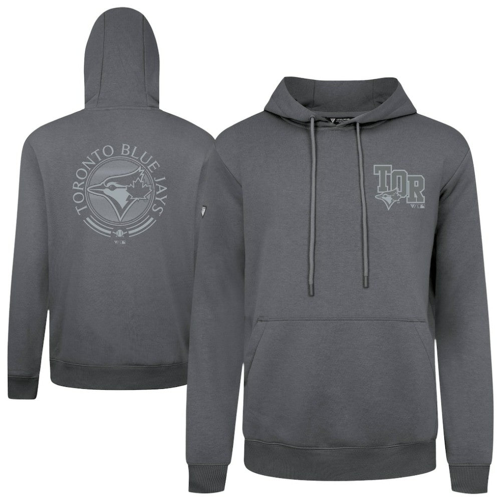 Toronto Blue Jays Levelwear Podium Valiant Hoodie - Gray - MLB Sale