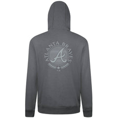 Atlanta Braves Levelwear Podium Valiant Hoodie - Gray - MLB Sale