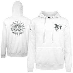 Detroit Tigers Levelwear Podium Grain Hoodie - White - MLB Discount